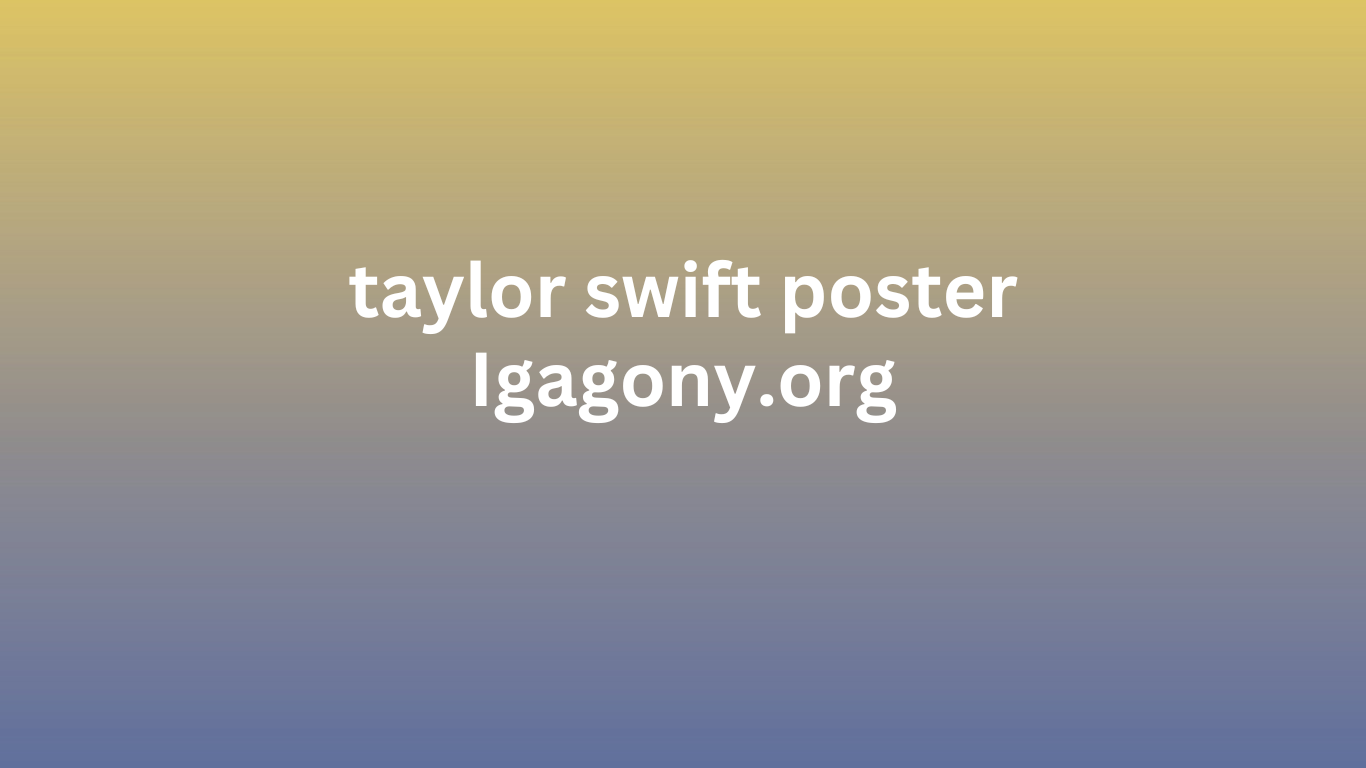 taylor swift poster